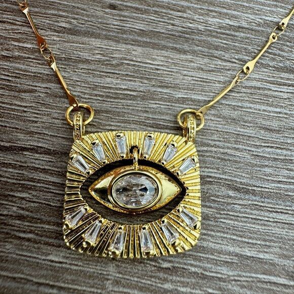 Statement evil eye necklace N705 - Picture 4 of 6